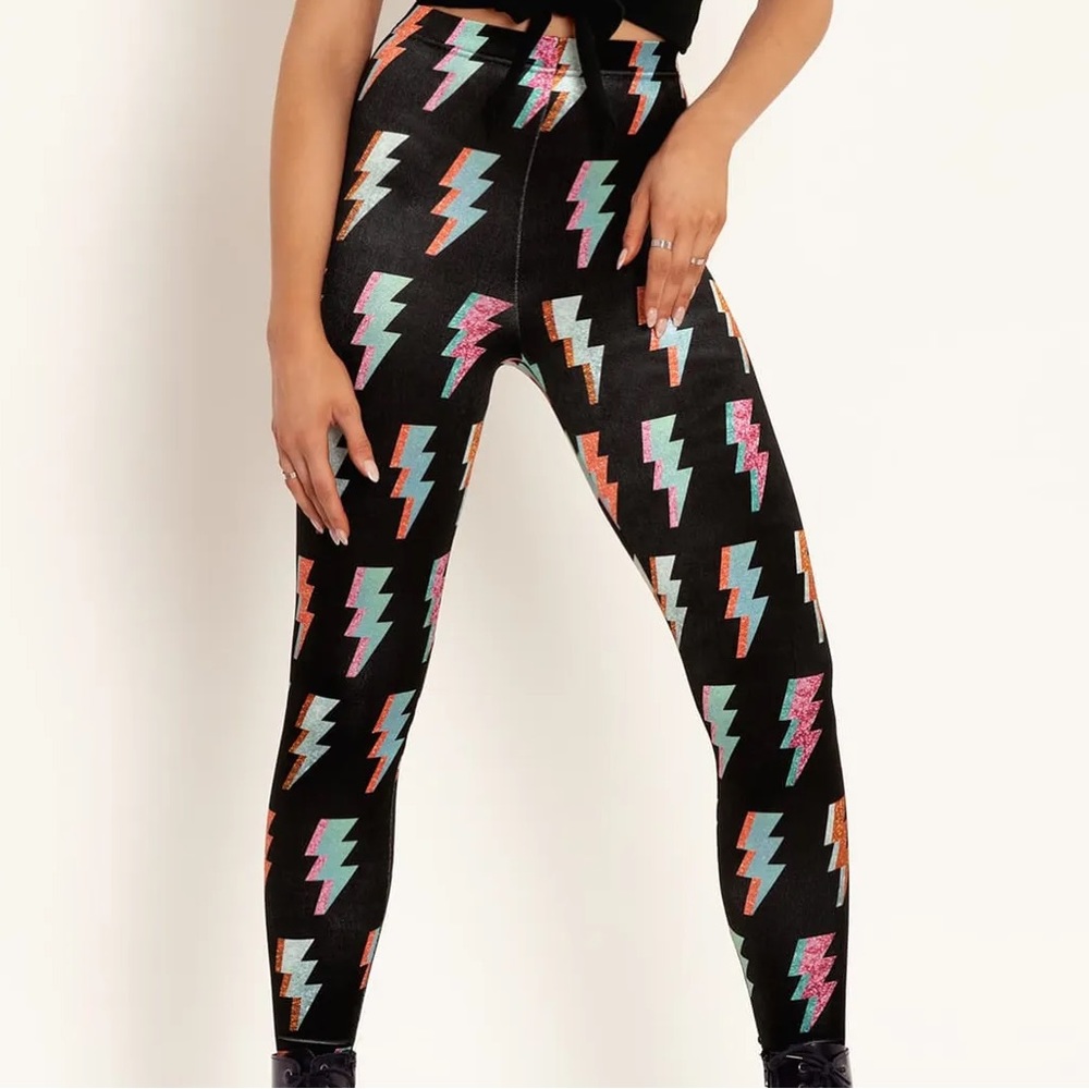 BLACKMILK Ziggy HW Velvet Leggings L NWT